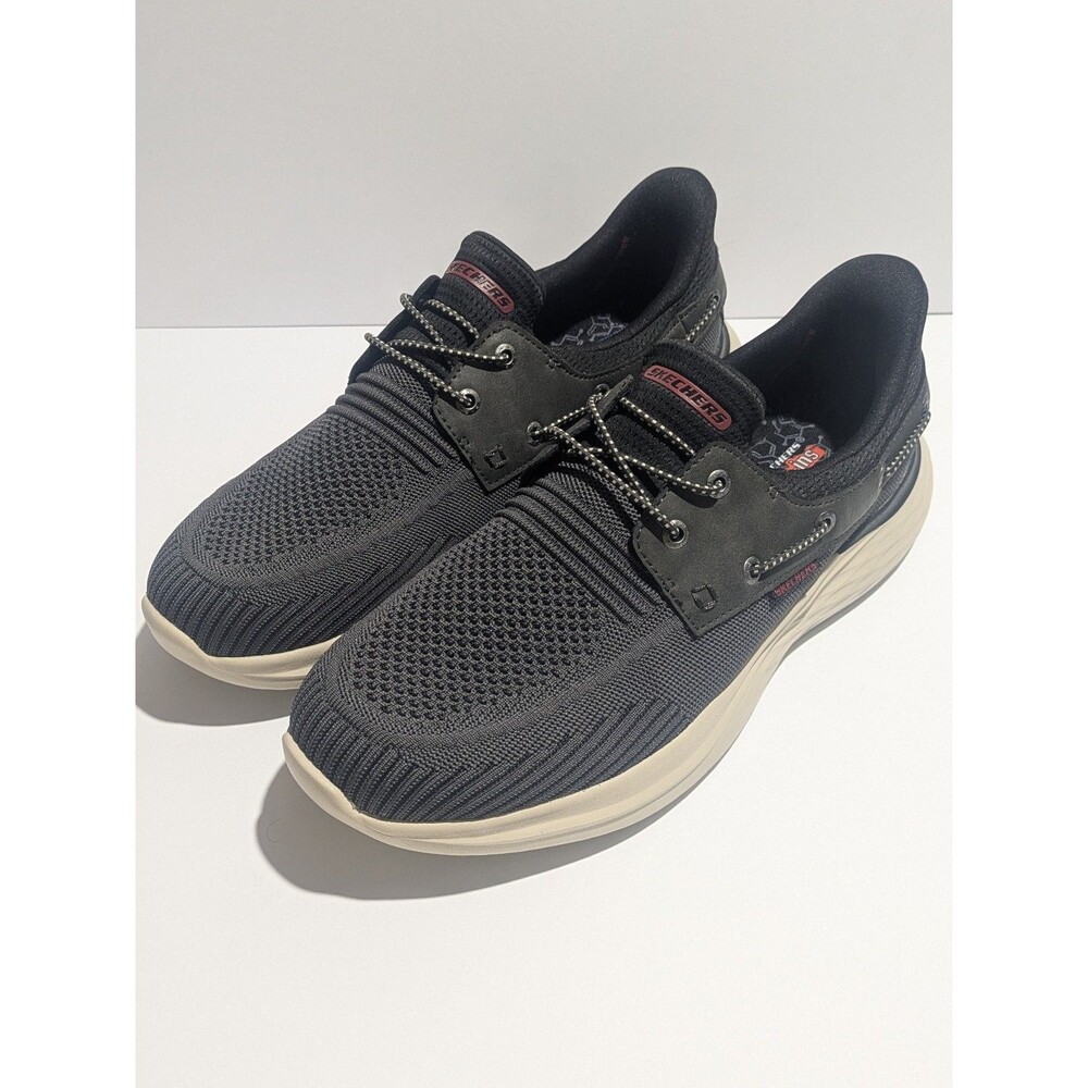 Skechers Slip-ins Black Charcoal Red Casual Walking Shoes Men's 11.5